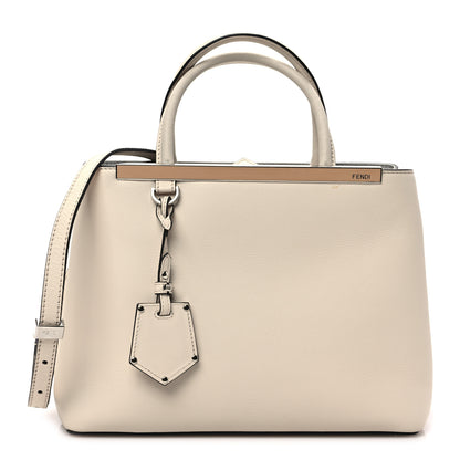 Fendi Vitello Dolce Century Petite 2Jours Tote Camelia Ghiaccio 1 of 8