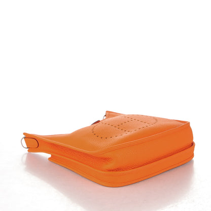 Hermes Taurillon Clemence Evelyne III PM Orange 4 of 7