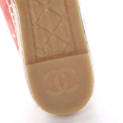 Chanel Suede Pearl CC Espadrilles 36 Pink 8 of 11
