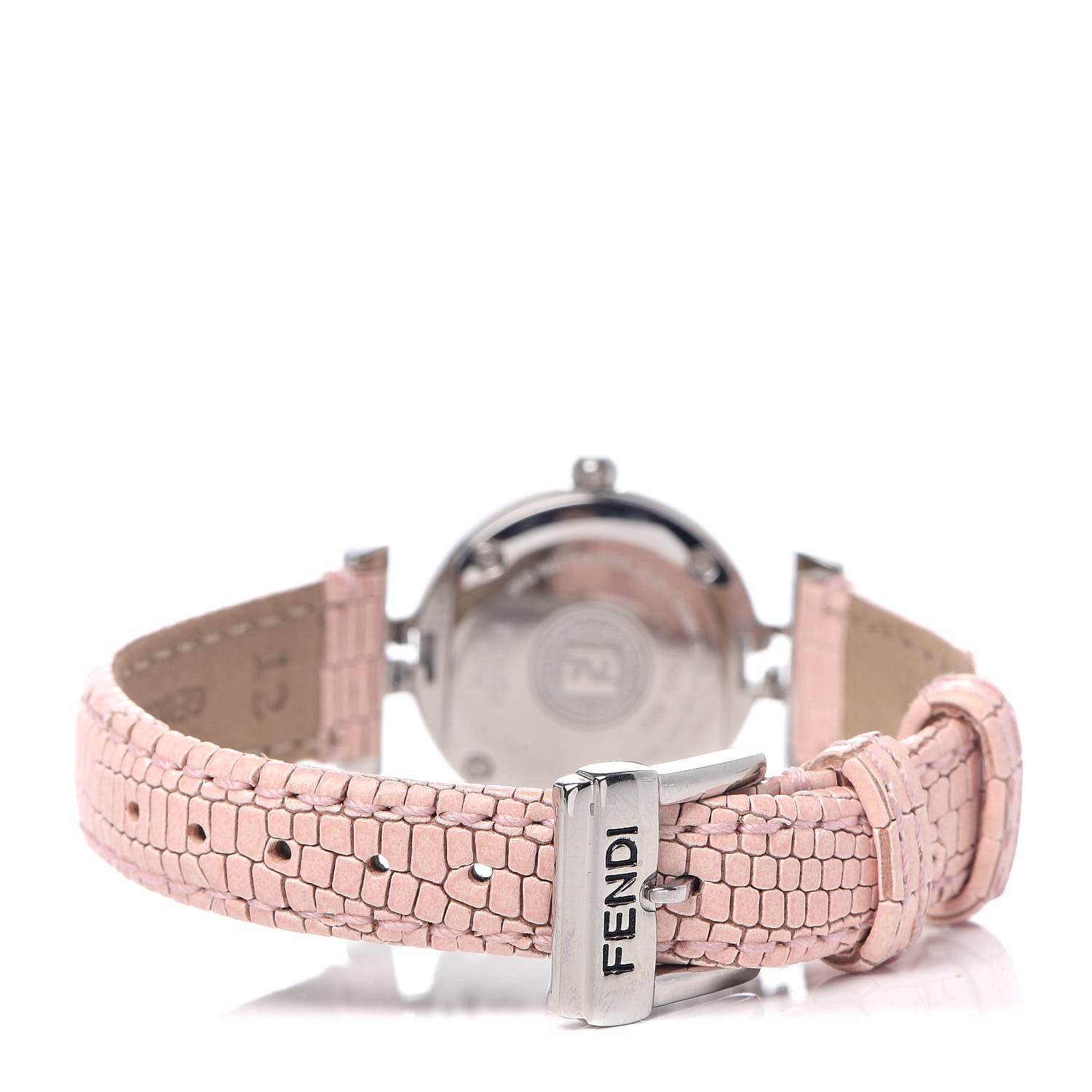 Fendi Stainless Steel Calfskin Diamond Pink Mother of Pearl 23mm Moda Quartz Watch 4 of 10