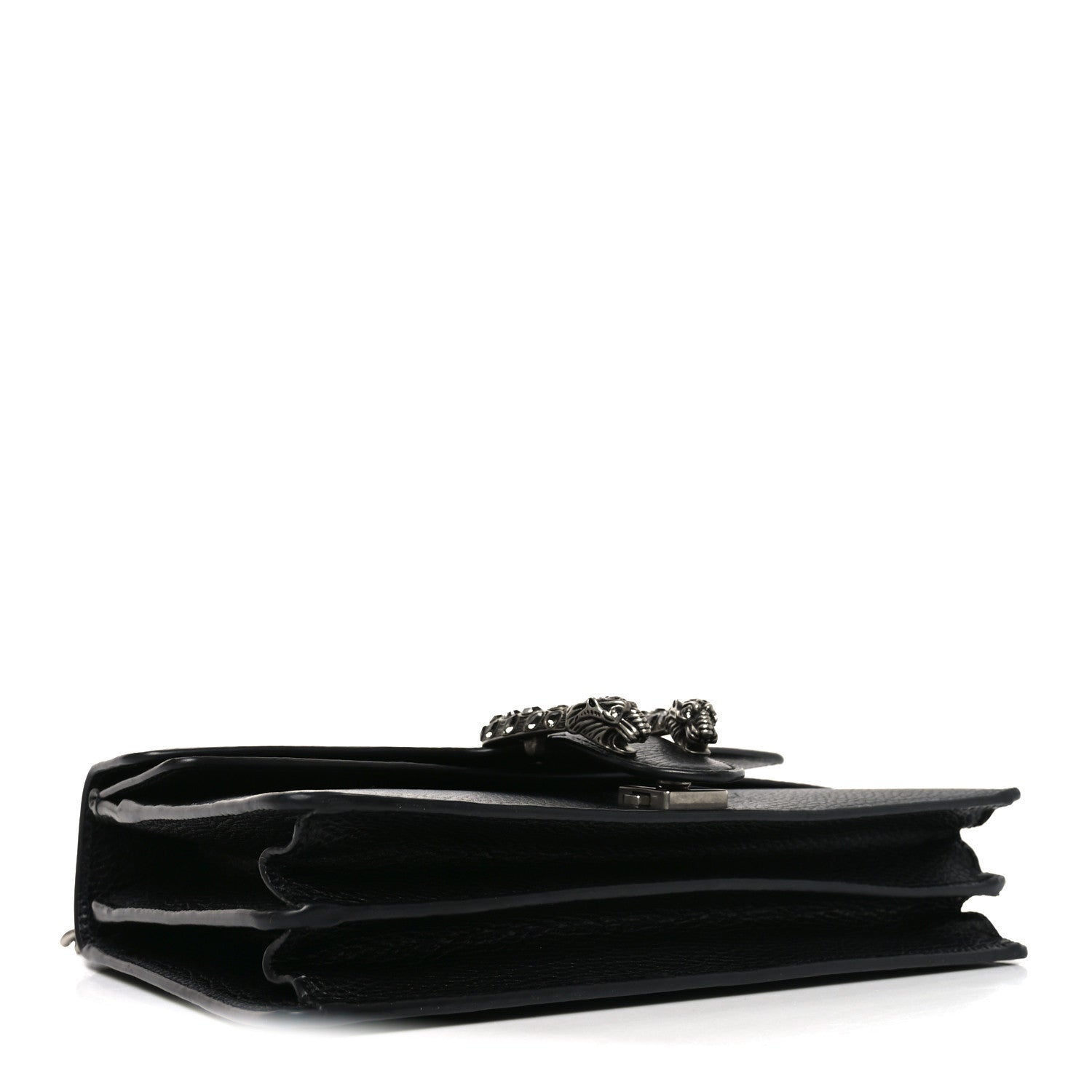 Gucci Pebbled Calfskin Small Dionysus Shoulder Bag Black 4 of 11
