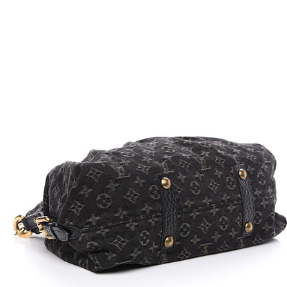 Louis Vuitton Denim Neo Cabby MM Black 3 of 10