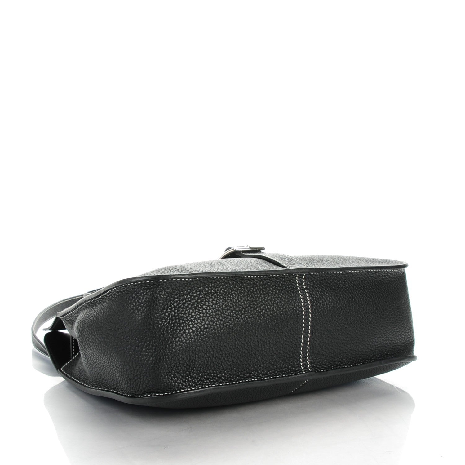 Hermes Taurillon Clemence Halzan 31 GM Black 4 of 7
