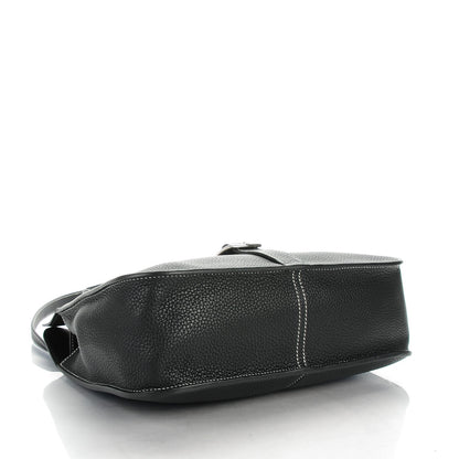Hermes Taurillon Clemence Halzan 31 GM Black 4 of 7