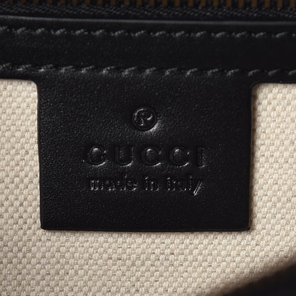 Gucci Knight Calfskin Malaga Kid Heart Medium GG Marmont Chain Handle Bag Black Hibiscus Red Multicolor 8 of 11