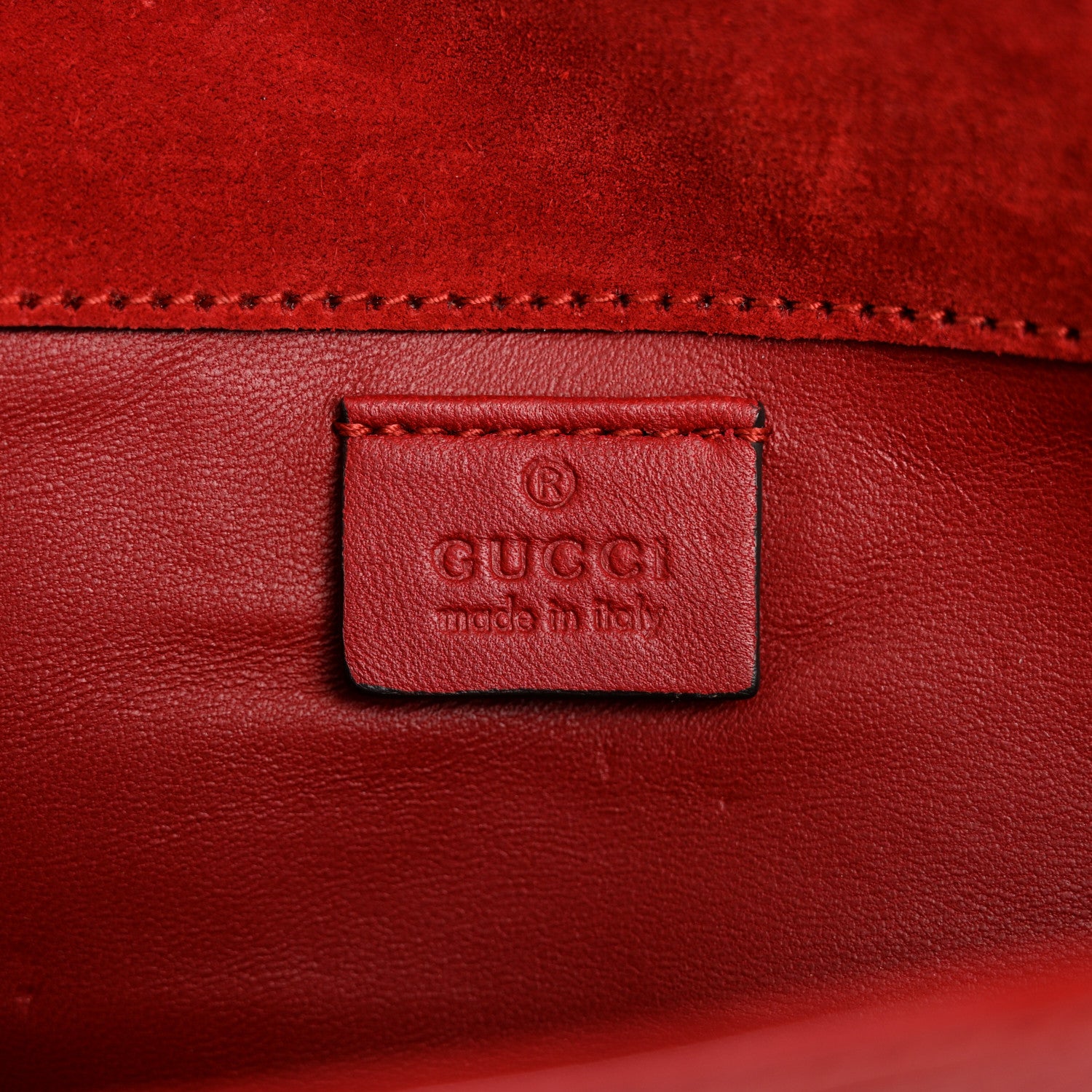 Gucci Patent Microguccissima Small Broadway Clutch Red 6 of 11