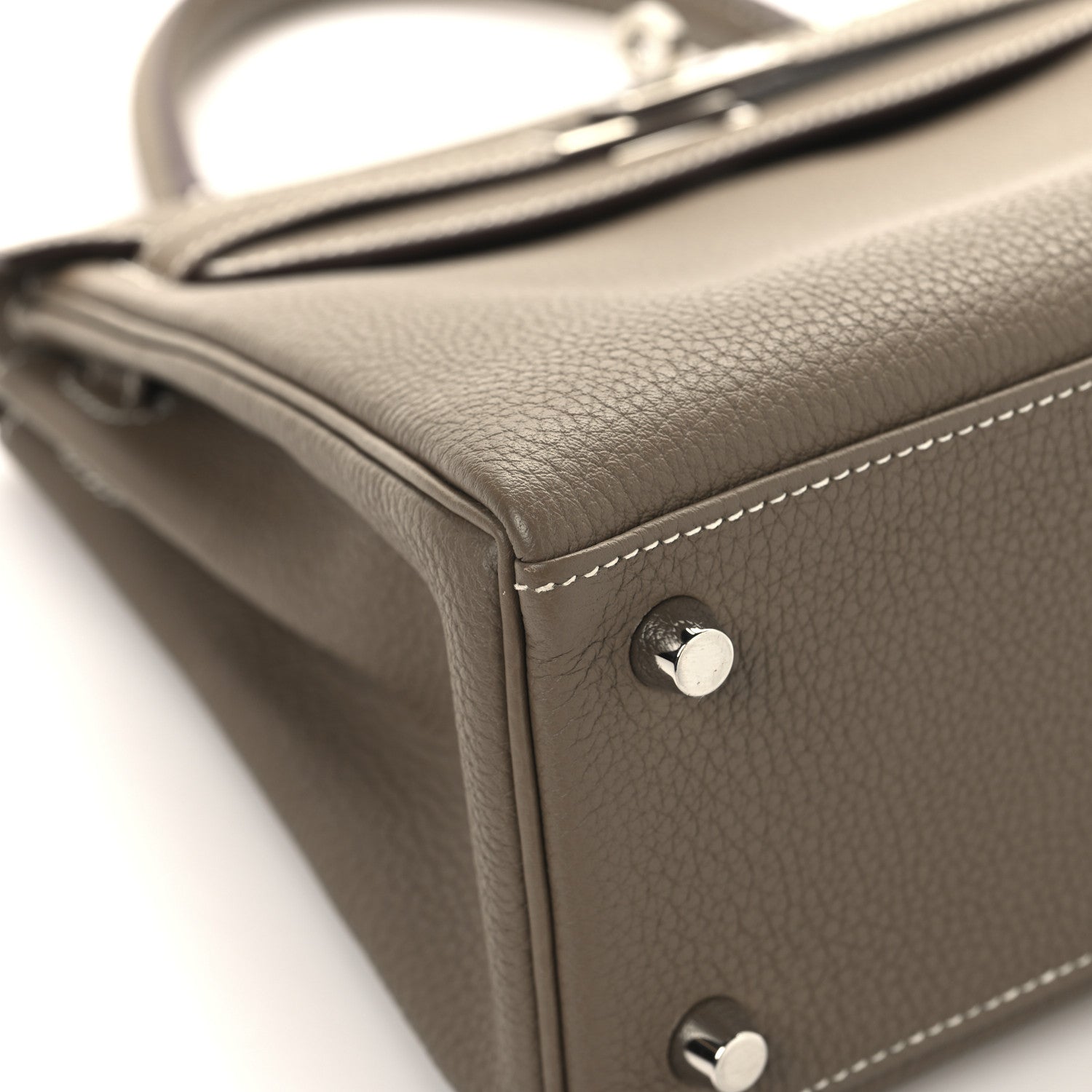 Hermes Togo Kelly Retourne 25 Etoupe 9 of 15