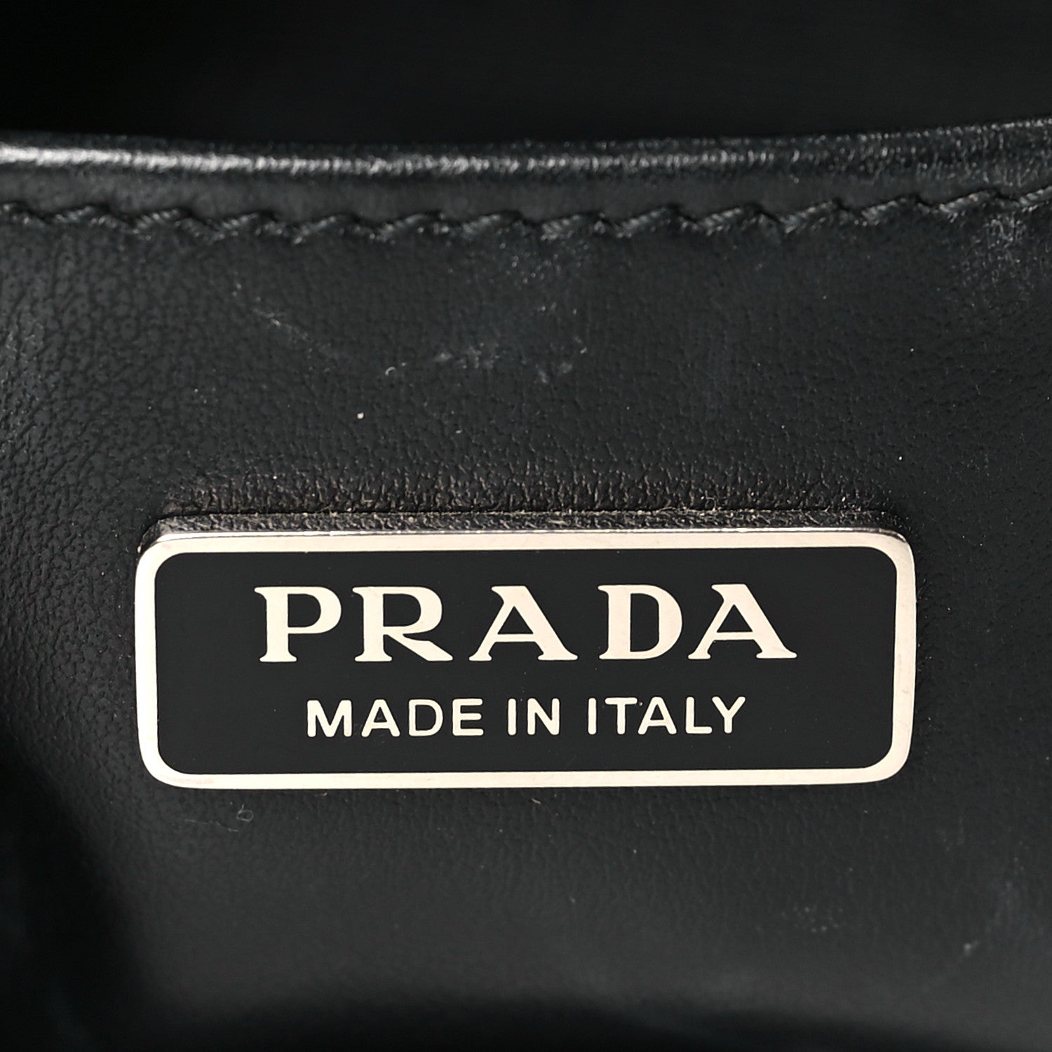 Prada Spazzolato Cleo Shoulder Bag Black 7 of 9