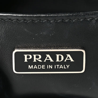 Prada Spazzolato Cleo Shoulder Bag Black 7 of 9