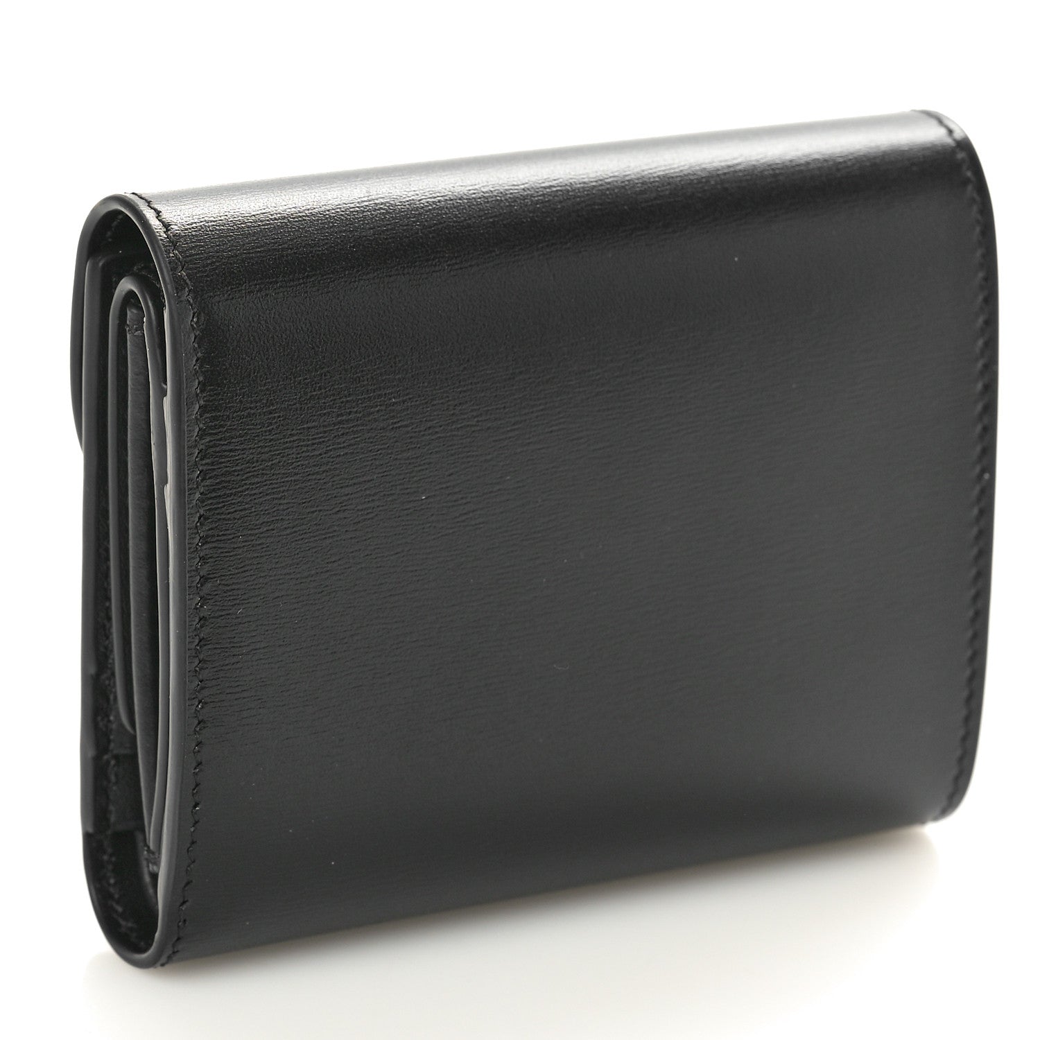 Celine Shiny Calfskin Small Triomphe Wallet Black 3 of 8