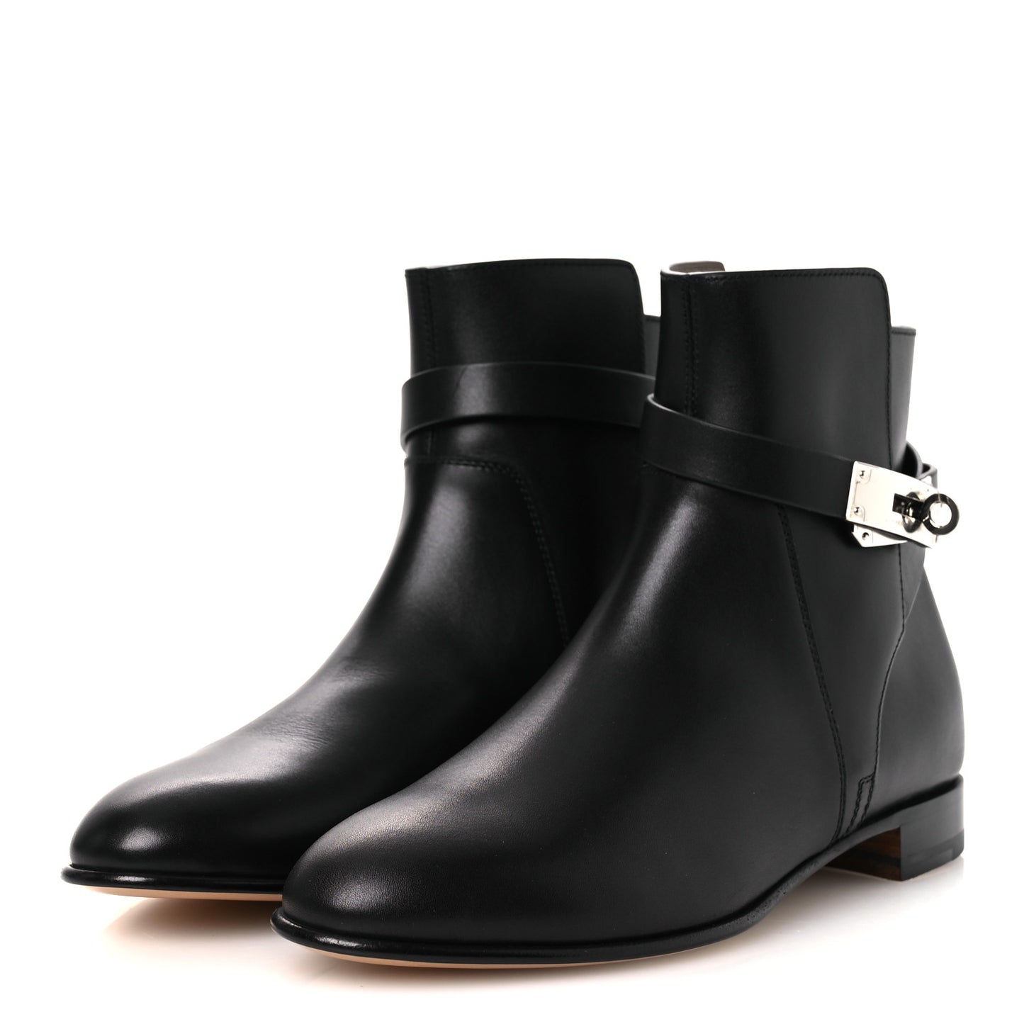 Calfskin Neo Low Boots 37 Black