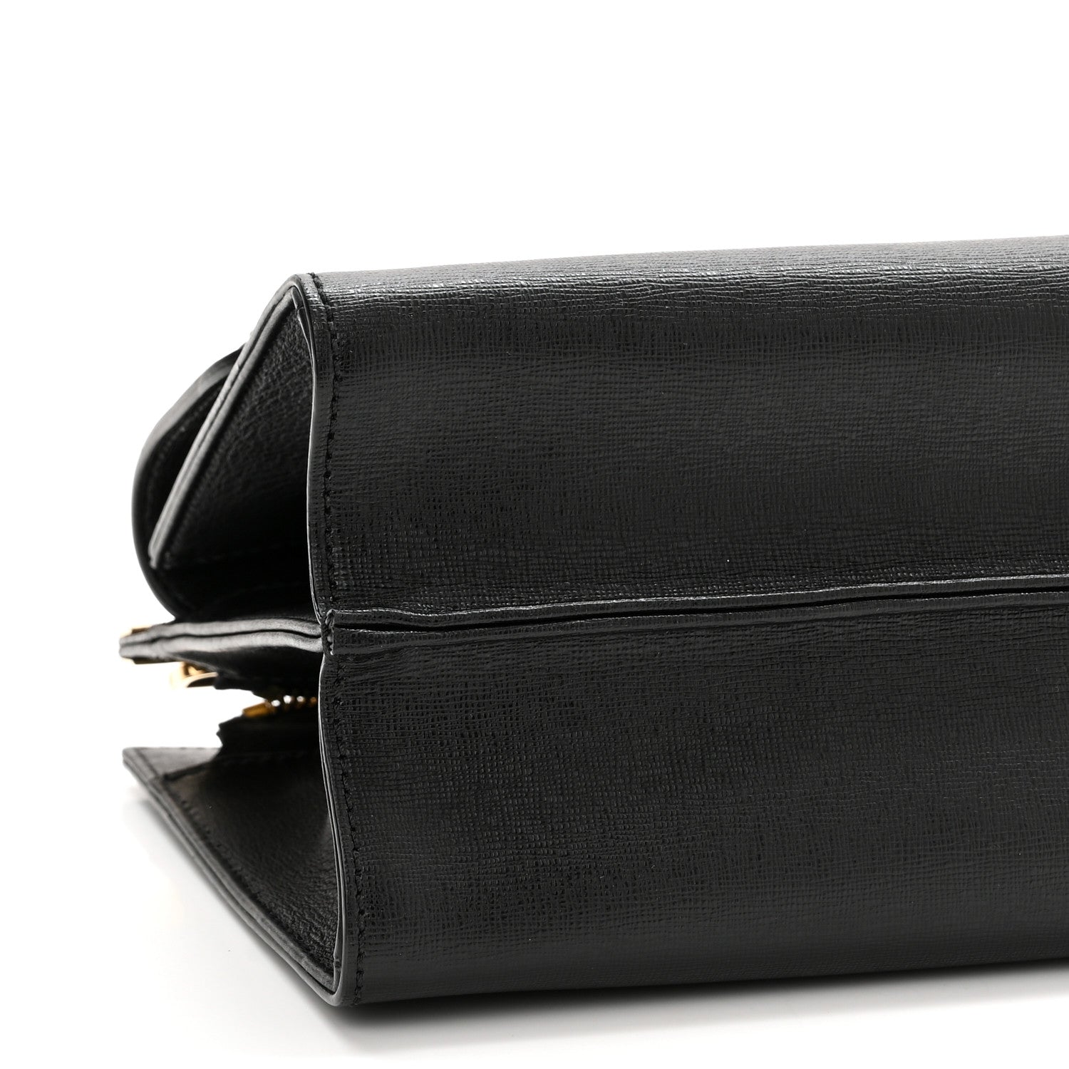 Fendi Vitello Elite Studded Monster Mini Demi Jour Shoulder Bag Black 9 of 10