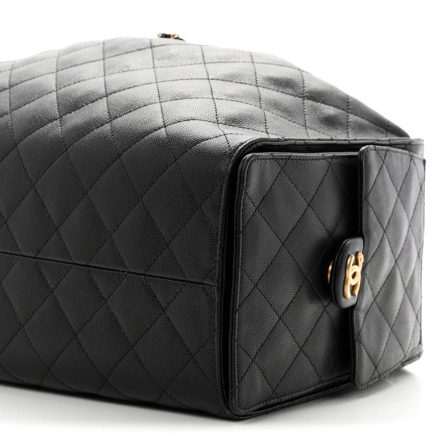 Chanel Caviar Quilted Large Chanel 25 Handbag Black 10 of 10