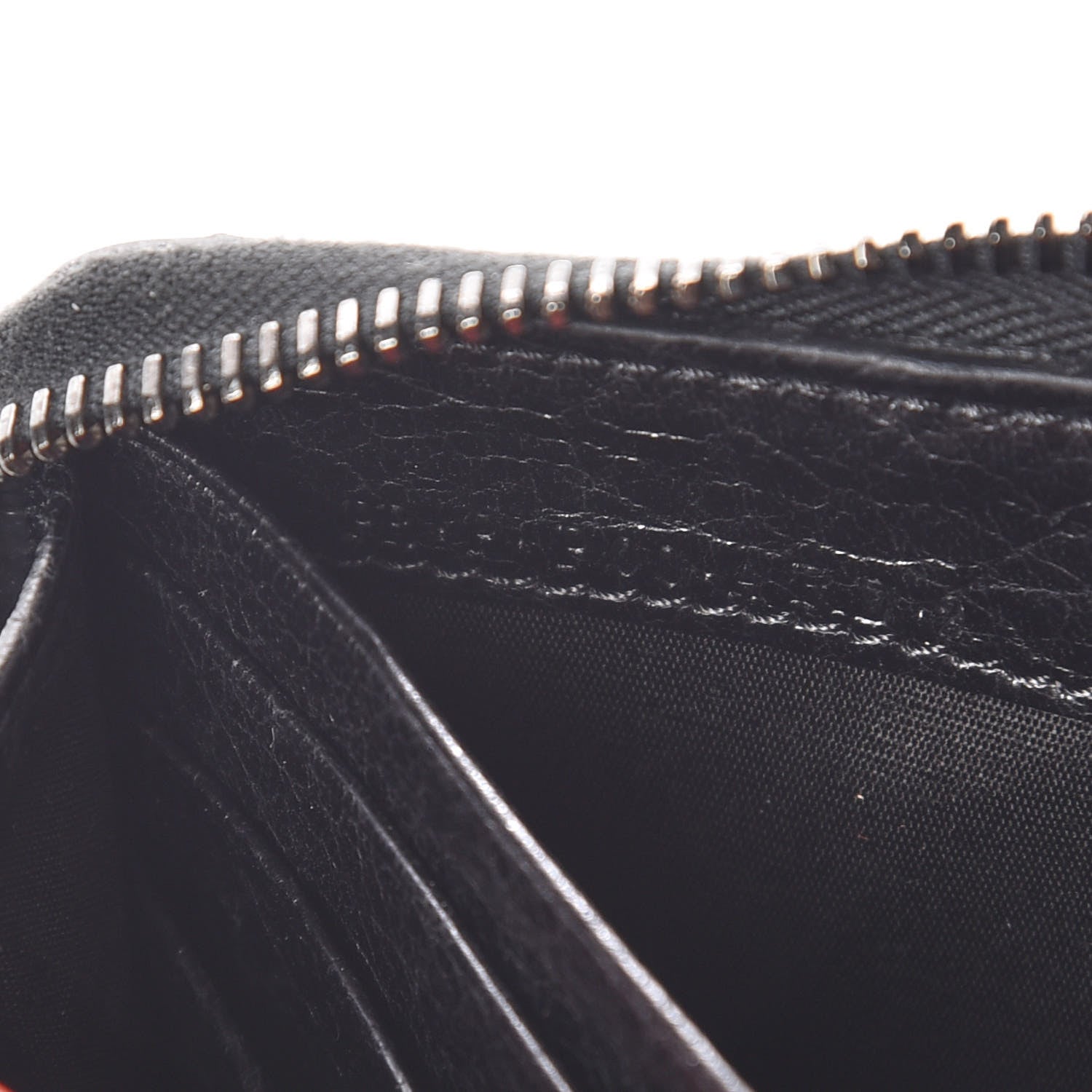 Valentino Garavani Craquele Nappa Rockstud Spike Zip Around Wallet Black 10 of 10