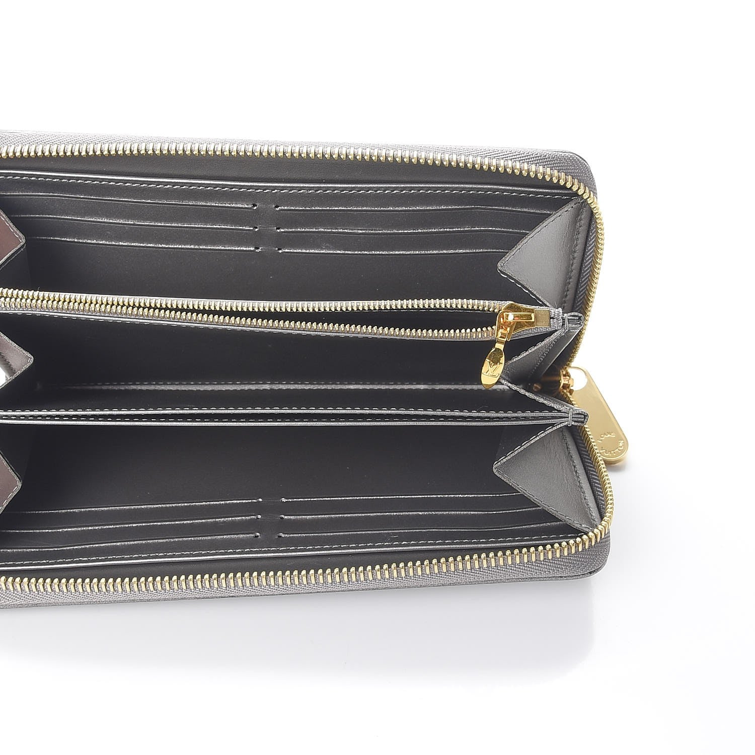 Louis Vuitton Vernis Zippy Wallet Gris Metal 5 of 8