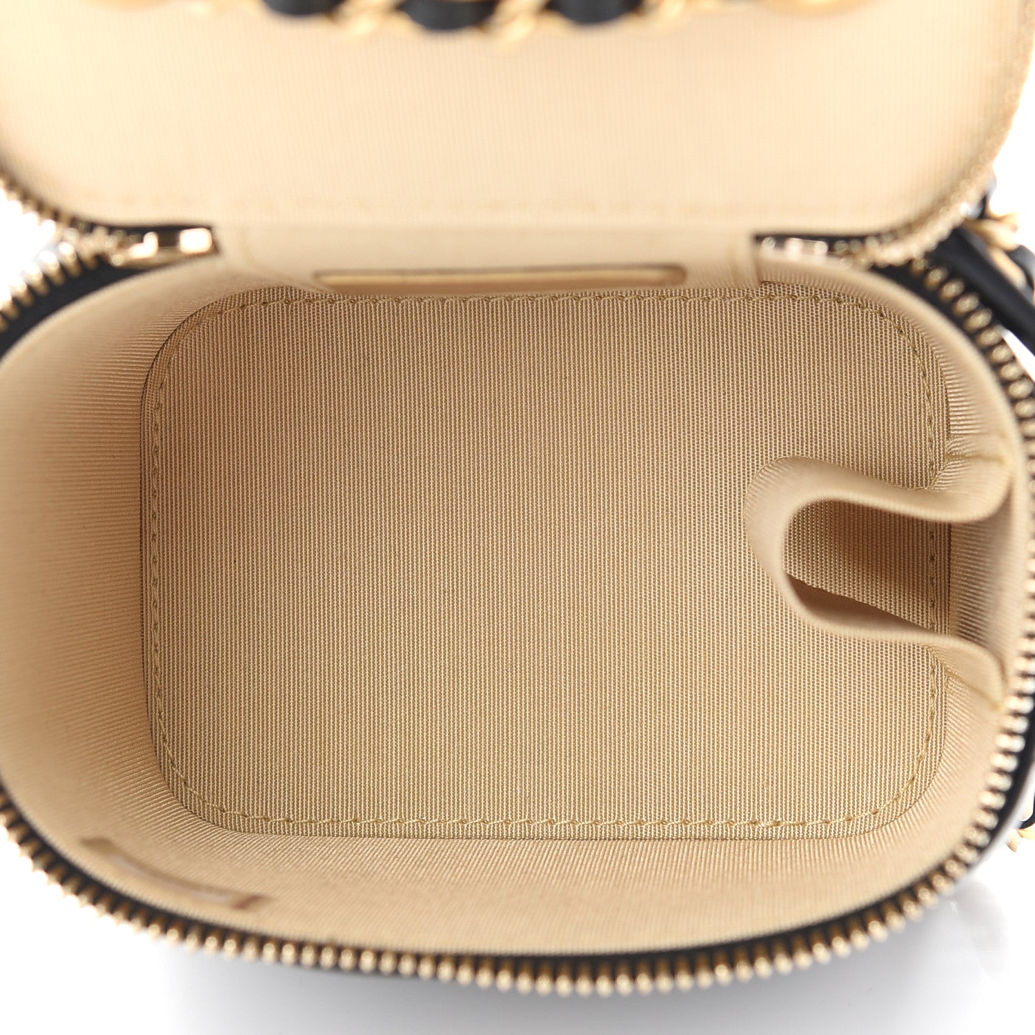 Chanel Lambskin Quilted Mini Pearl Crush Vanity Case With Chain Black 5 of 9