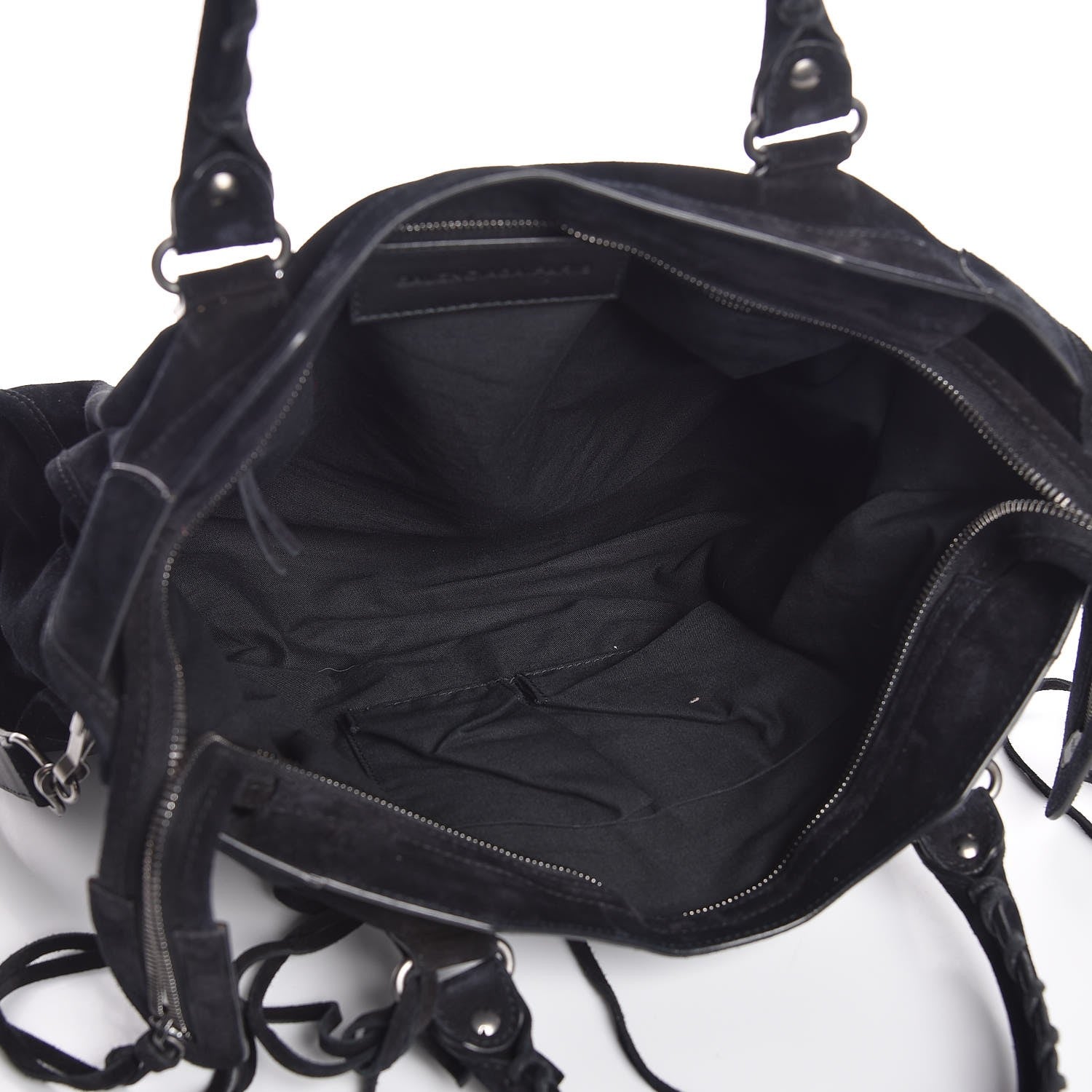 Balenciaga Baby Daim Suede Classic Silver Hardware City Black 6 of 8
