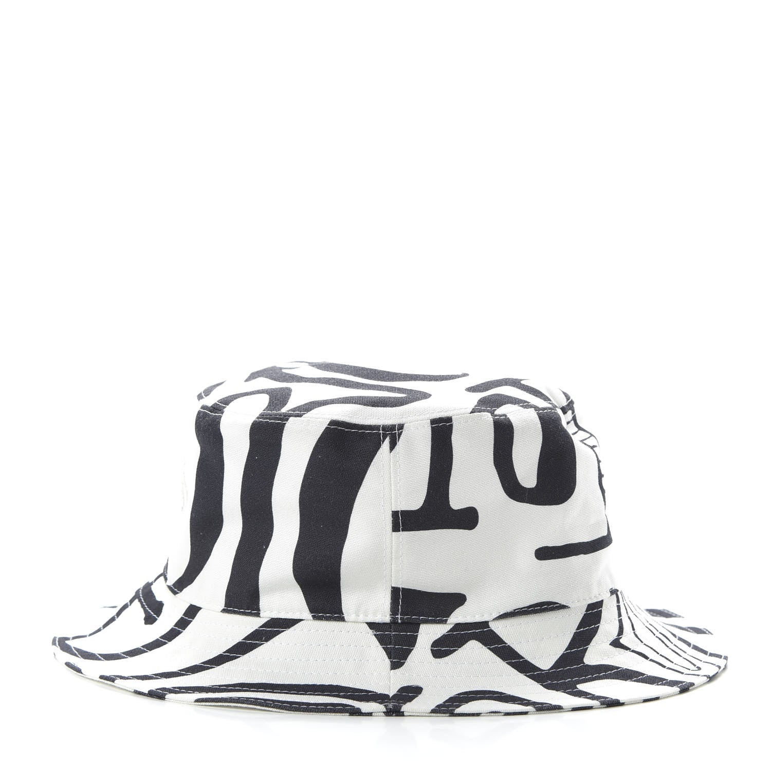 Christian Dior X SHAWN STUSSY Bucket Hat L Black White 5 of 9
