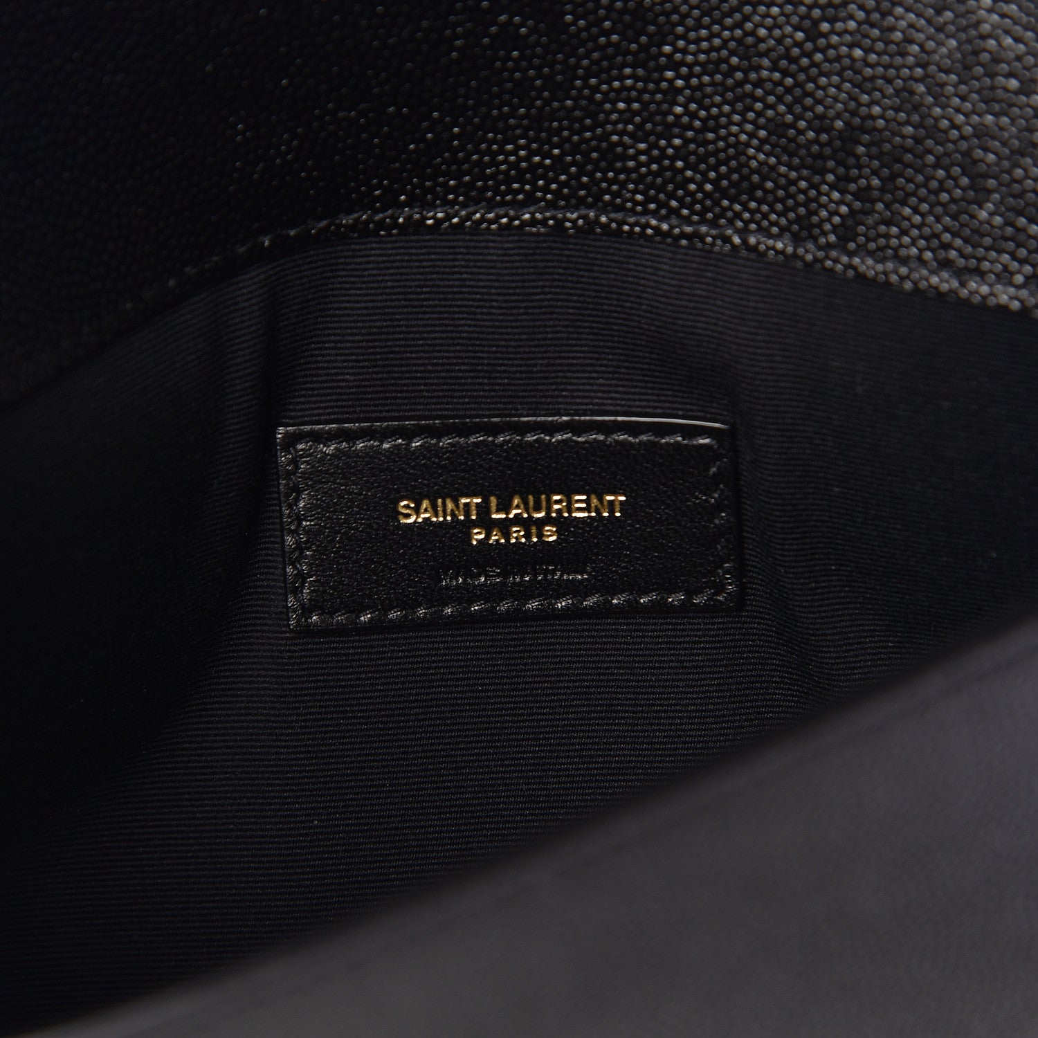 Saint Laurent Grain De Poudre Uptown Pouch Black 6 of 7