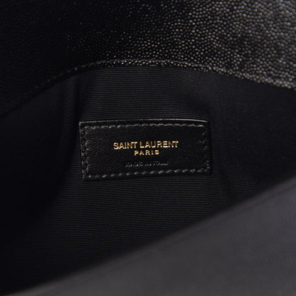 Saint Laurent Grain De Poudre Uptown Pouch Black 6 of 7