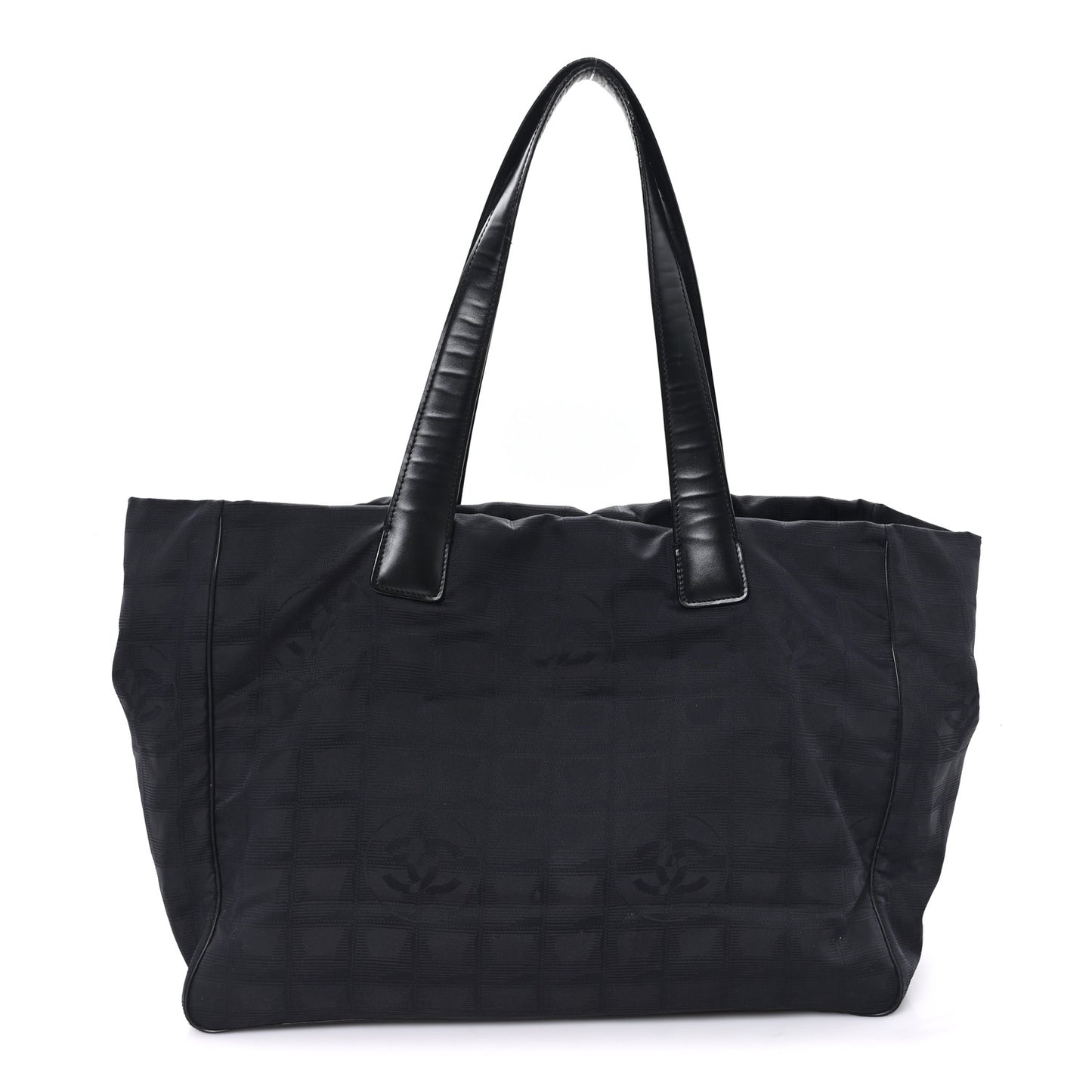chanel travel line tote bag Chanel Nylon Medium Travel Tote Black 1856007 – FASHIONPHILE