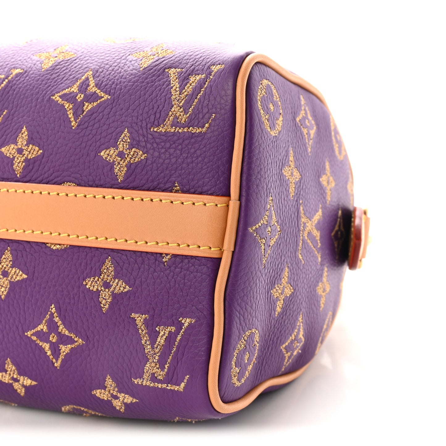 Calfskin Monogram Speedy P9 Bandouliere 20  Golden Lotus Purple