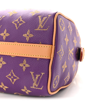 Louis Vuitton Calfskin Monogram Speedy P9 Bandouliere 20  Golden Lotus Purple 10 of 10