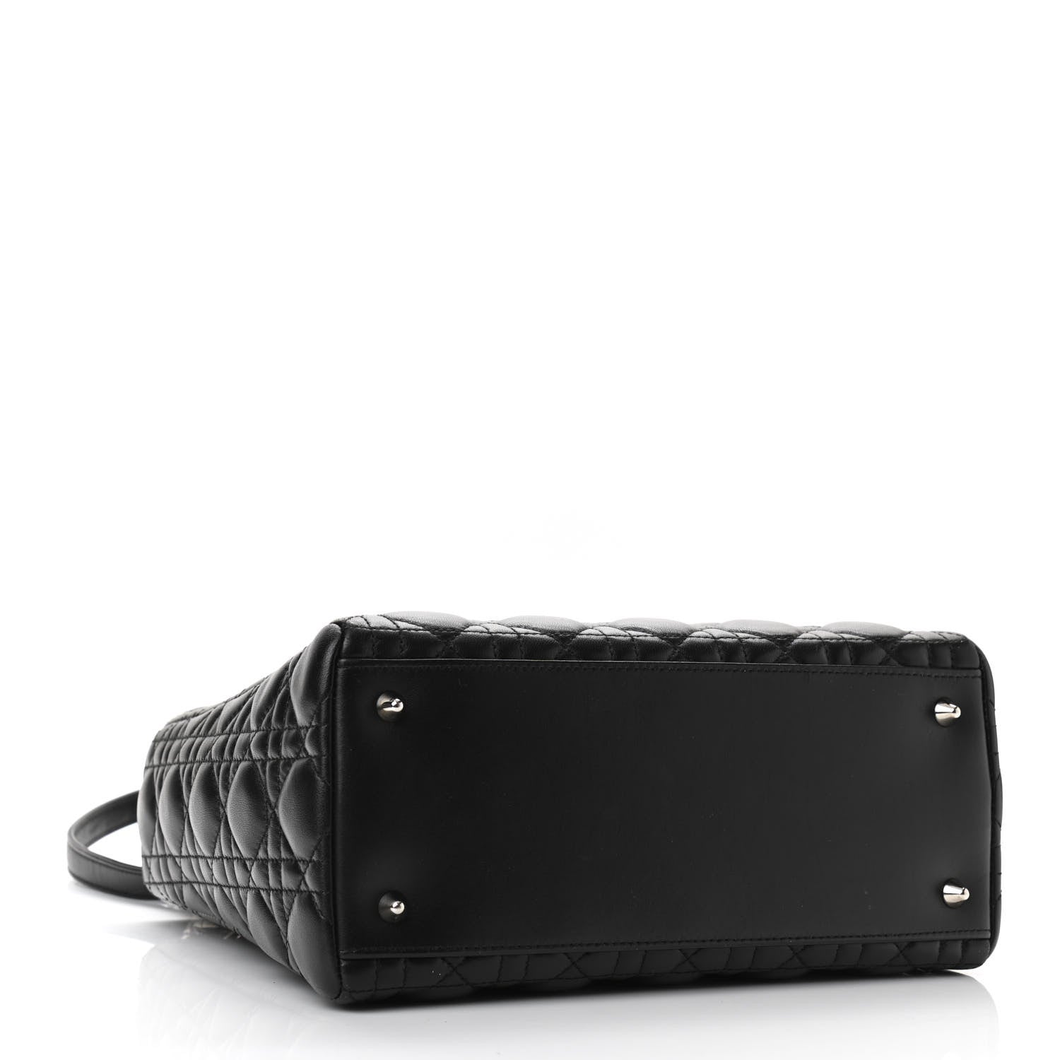 Christian Dior Lambskin Cannage Medium Lady Dior Black 4 of 10
