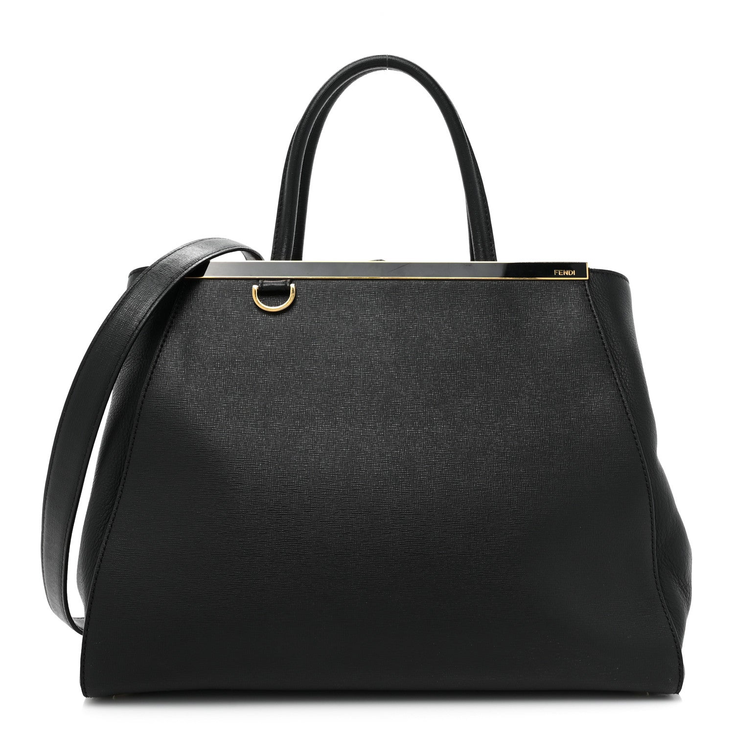 Fendi Vitello Elite Regular 2Jours Tote Black 1 of 15