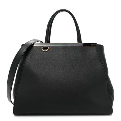 Fendi Vitello Elite Regular 2Jours Tote Black 1 of 15