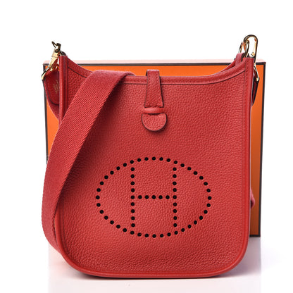 Hermes Taurillon Maurice Evelyne TPM Rouge Piment 11 of 11