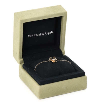 Van Cleef & Arpels 18K Yellow Gold Diamond Mini Frivole Bracelet 6 of 6