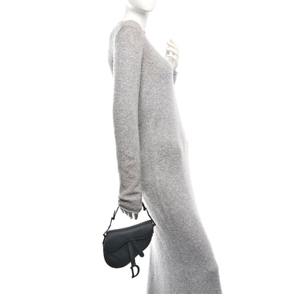 Christian Dior Ultra Matte Calfskin Mini Saddle Bag Black 2 of 10