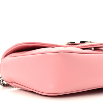 Gucci Calfskin Matelasse Super Mini GG Marmont Shoulder Bag Wild Rose 9 of 12