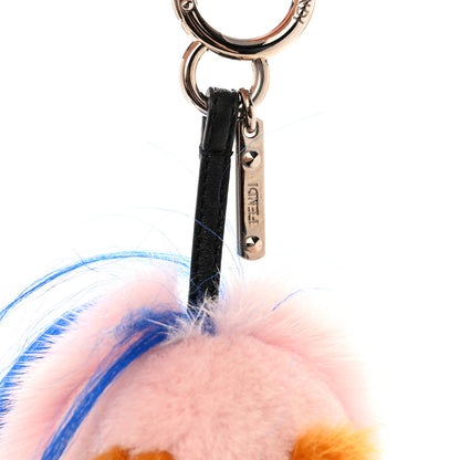Fendi Mink Fur Crystal Fendirumi Piro-Chan Monster Bag Bug Charm Marshmallow 3 of 4