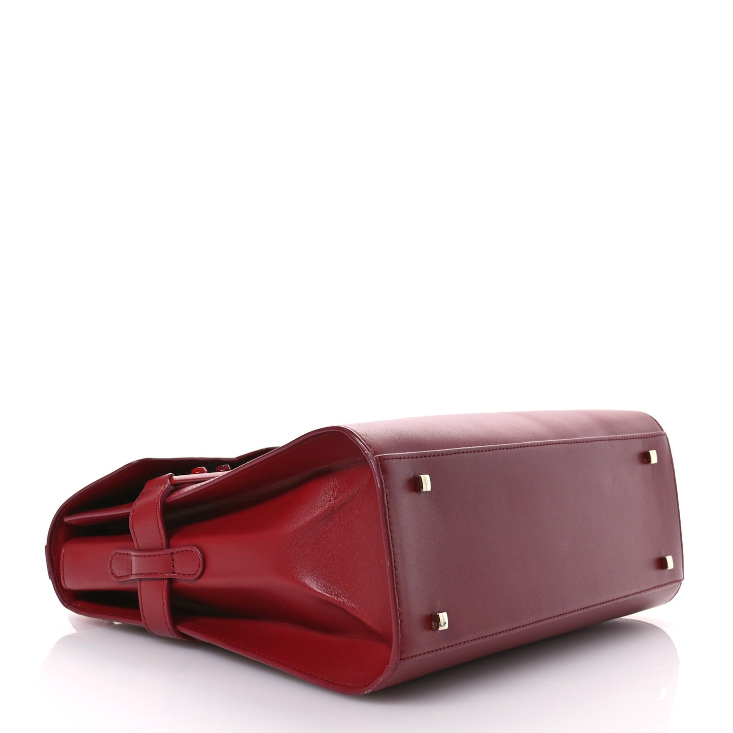 Calfskin Patent Calfskin GM Tempete Satchel Red