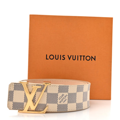 Louis Vuitton Damier Azur LV Initiales 100 40 Belt 9 of 9