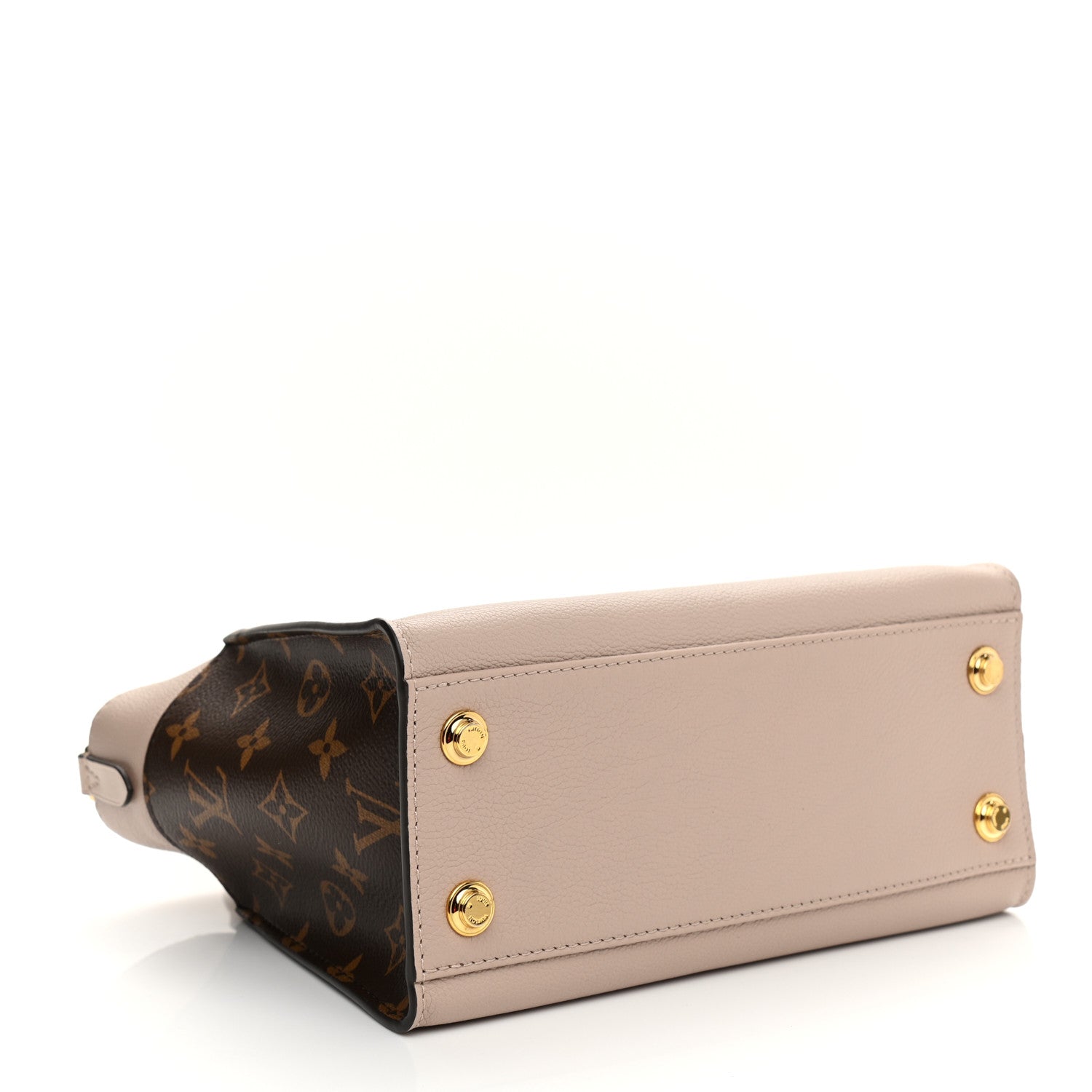 Louis Vuitton Calfskin Monogram On My Side PM Greige 5 of 10