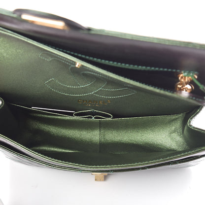 Chanel Metallic Calfskin Quilted 2.55 Reissue 226 Flap Green 5 of 10