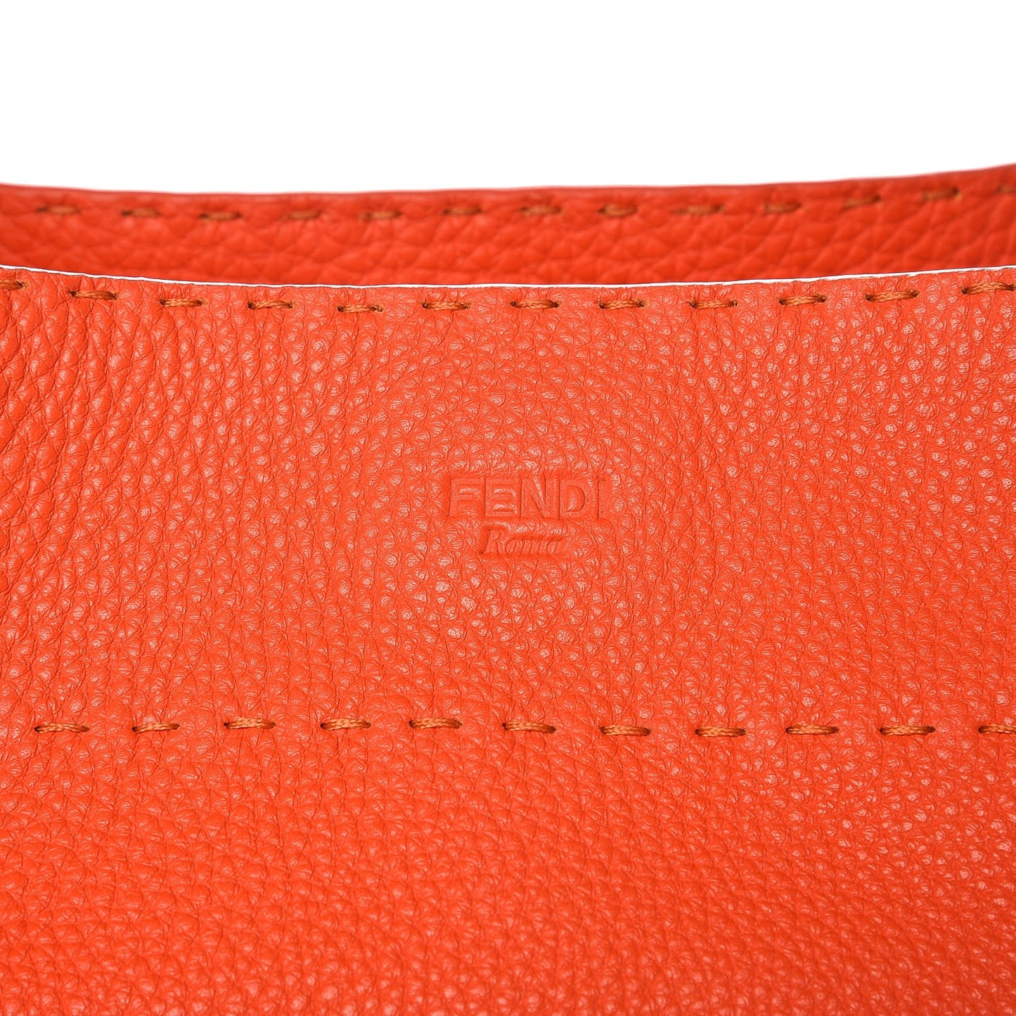 Cuoio Romano Selleria Large Anna Bucket Bag Arancio