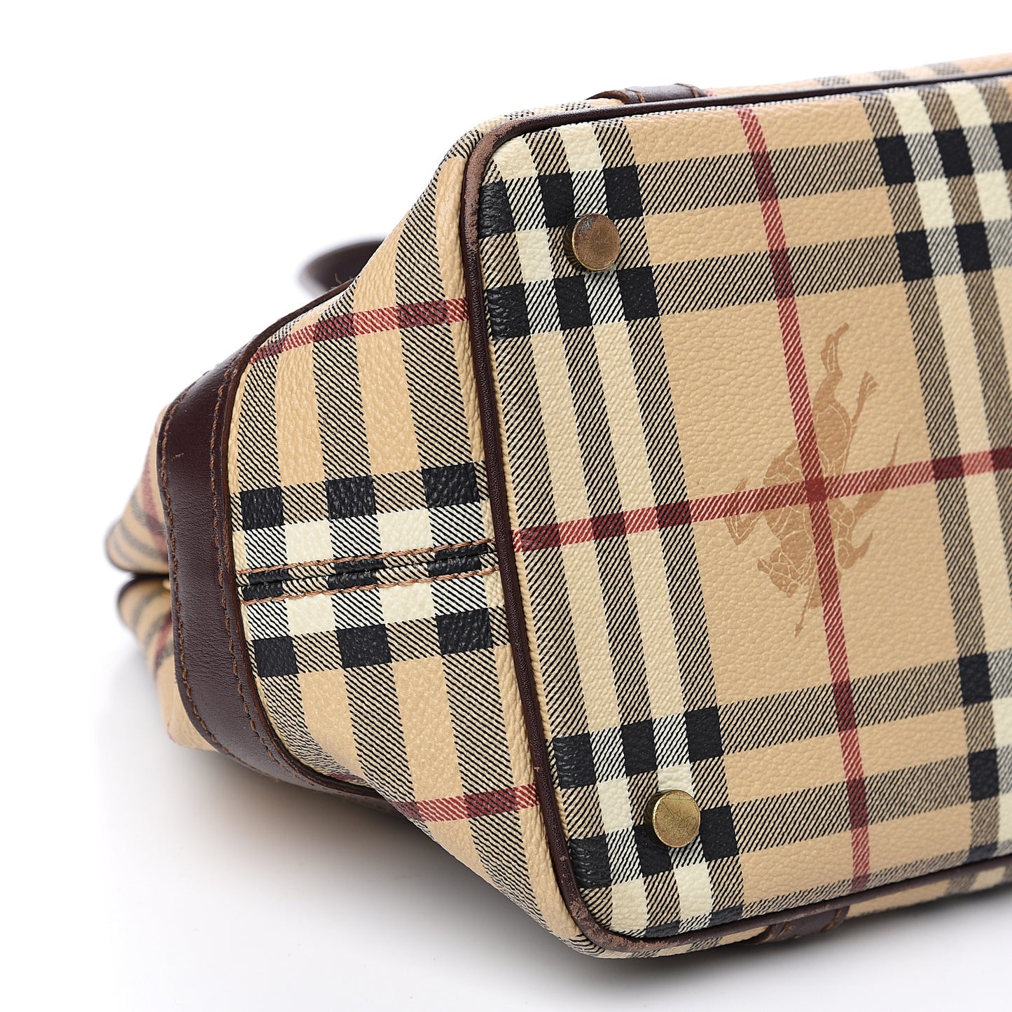 Haymarket Check Buckle Satchel Chocolate
