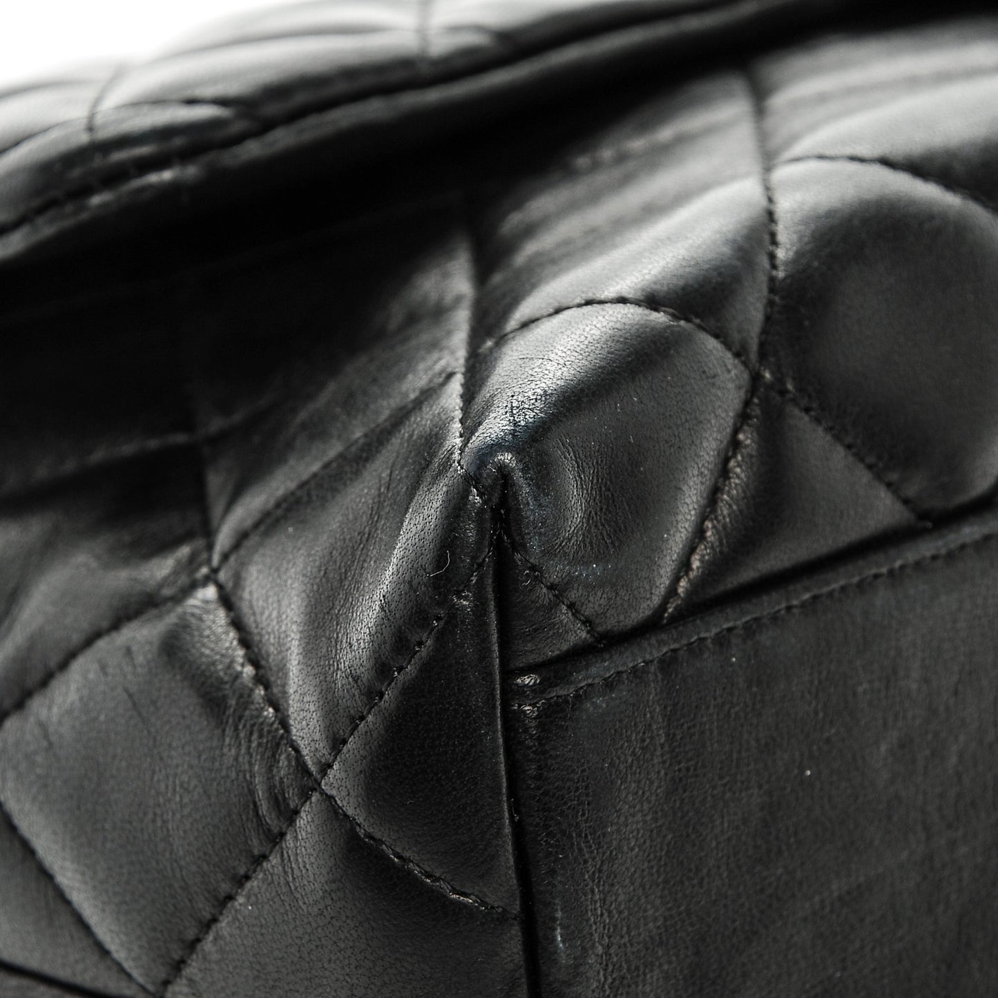 Lambskin Quilted Medium Kelly Flap Black