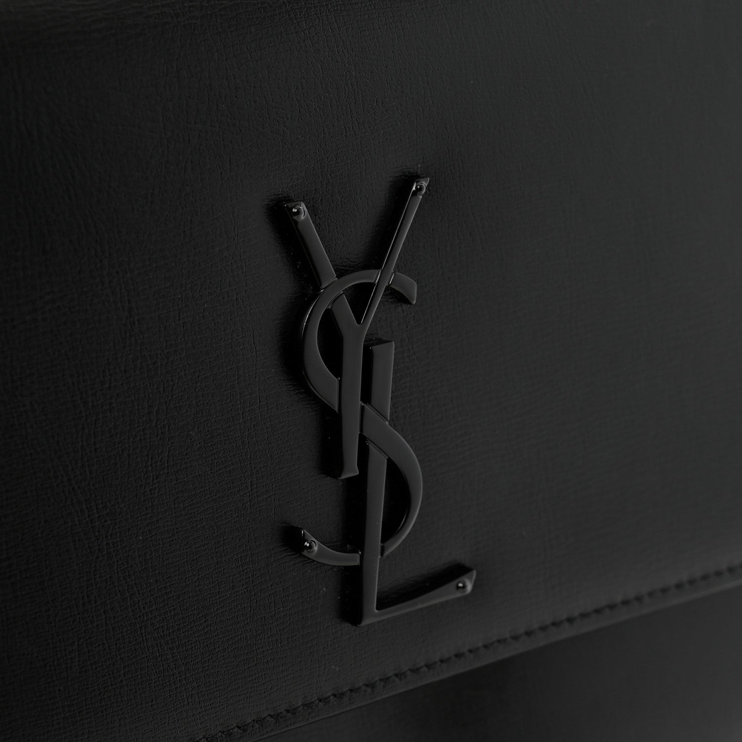 Saint Laurent Calfskin Large Monogram Monochrome Sunset Black 13 of 14
