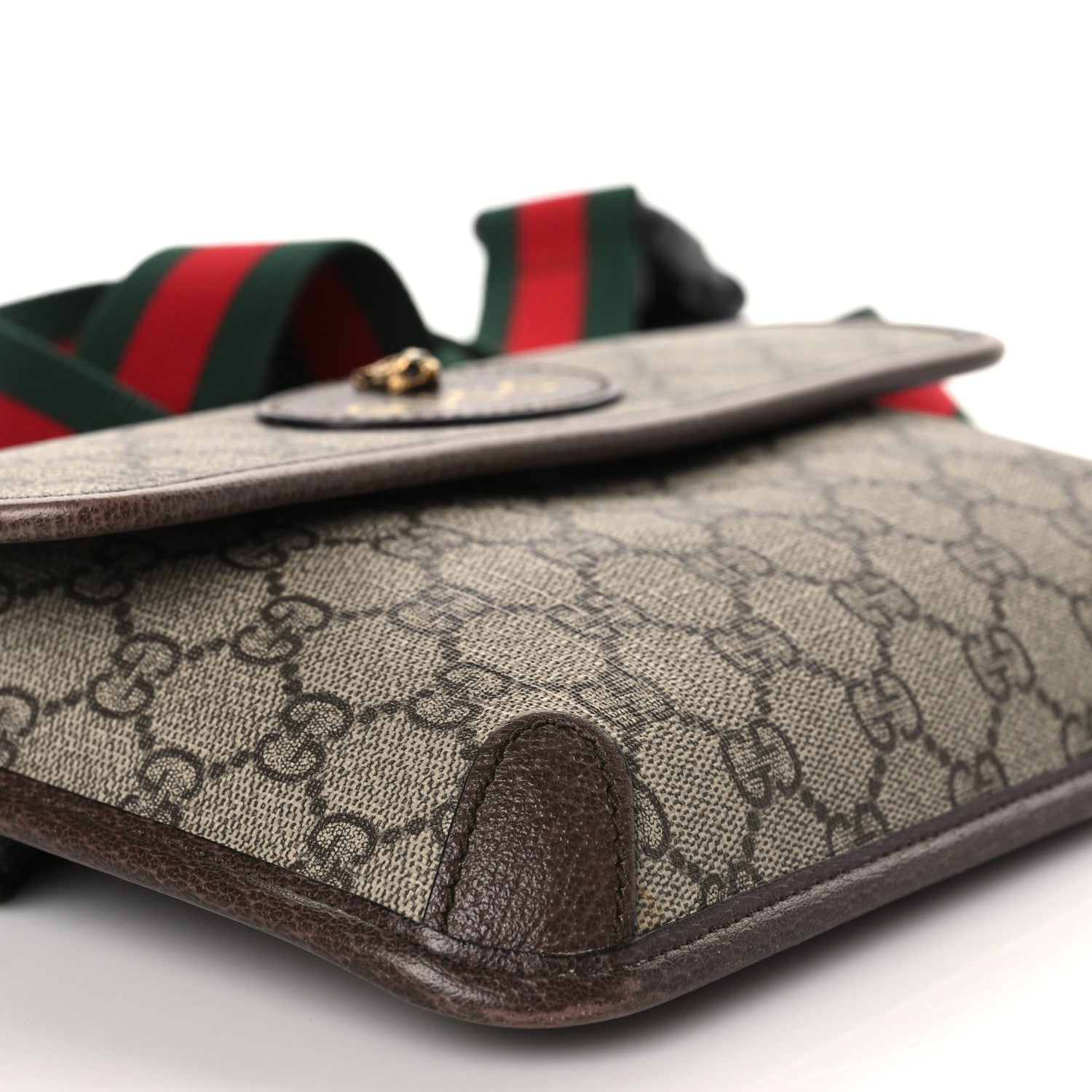 Gucci GG Supreme Monogram Neo Vintage Web Belt Bag Brown 9 of 10