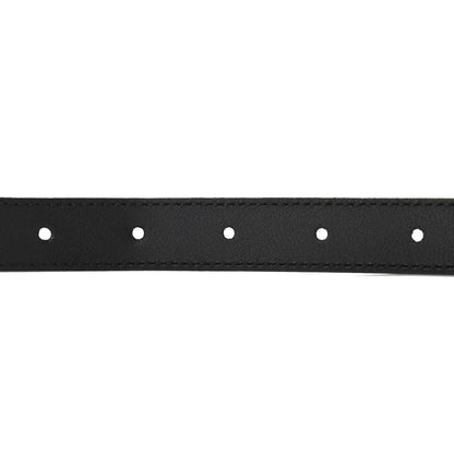 Gucci Calfskin Pearl Double G 20mm Belt 90 36 Black Cream 9 of 11