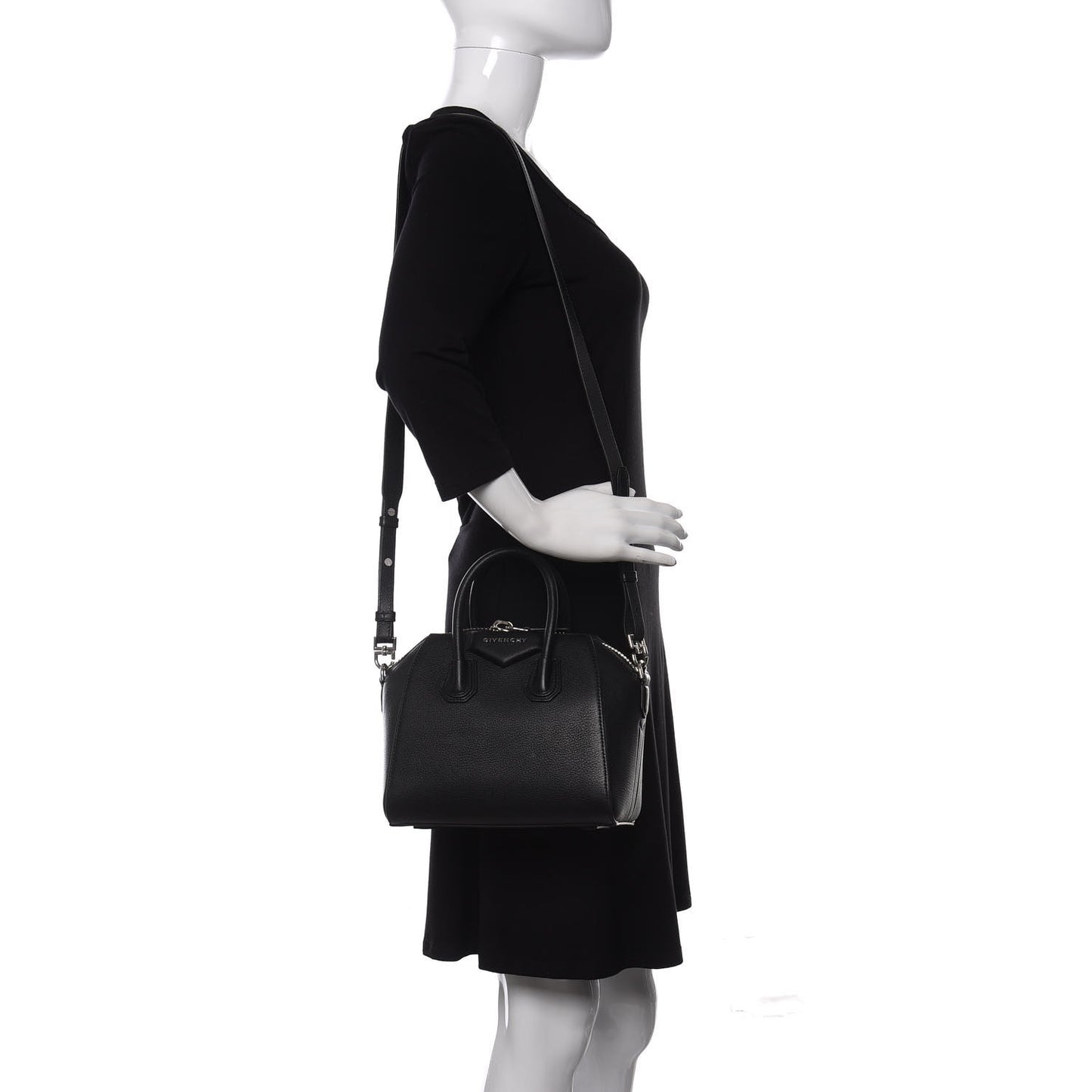Sugar Goatskin Mini Antigona Black