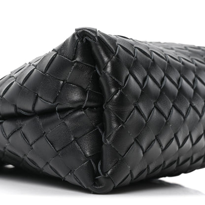 Bottega Veneta Nappa Intrecciato Small Fold Crossbody Messenger Black 8 of 9