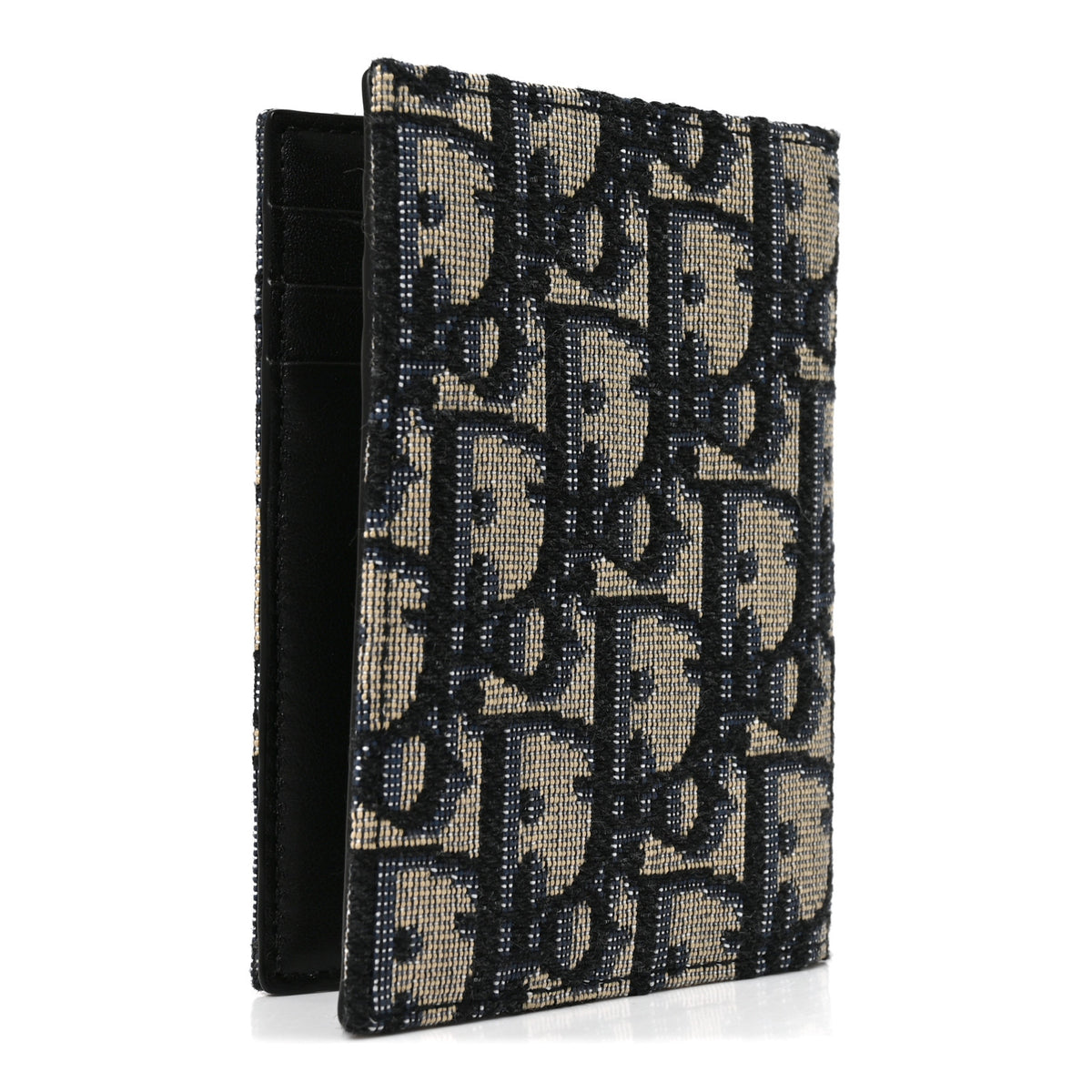 Christian Dior Oblique Bi-Fold Card Holder Blue 3 of 7