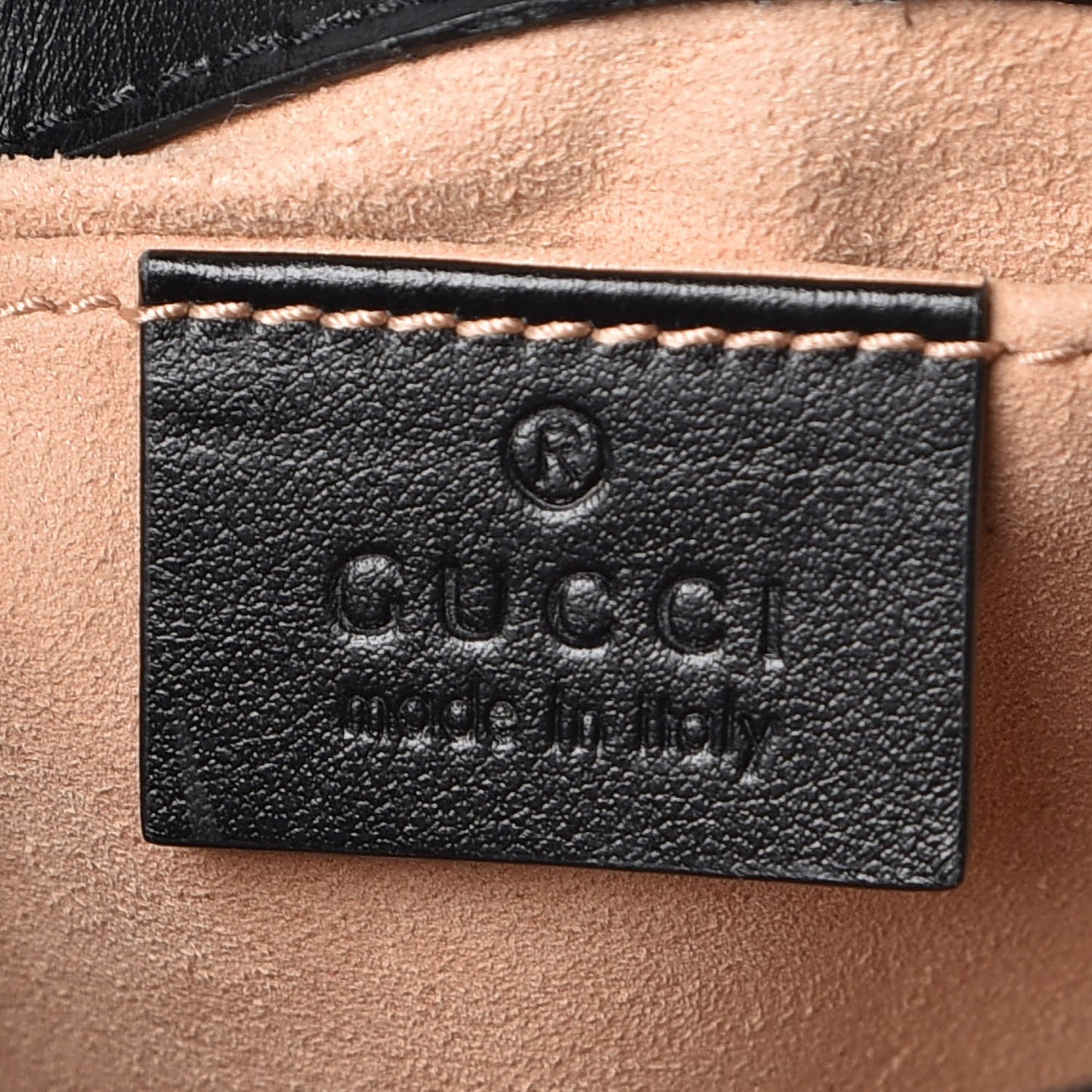 Calfskin Matelasse Mini GG Marmont Shoulder Bag Black