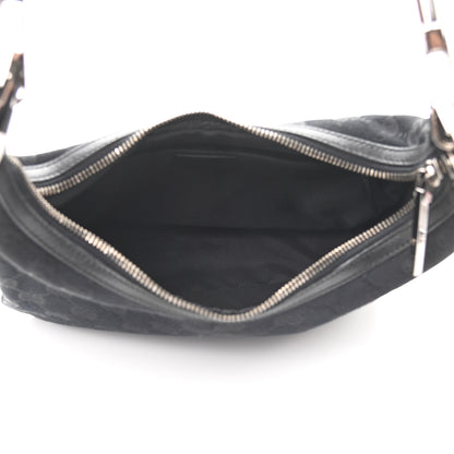 Gucci Monogram GG Small Clasp Hobo Black 5 of 9
